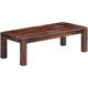 Table basse Gris 110 x 50 x 35 cm Bois de Sesham massif