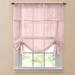 Wide Width BH Studio Sheer Voile Tie-Up Shade by BH Studio in Pale Rose (Size 44" W 63" L) Window Curtain