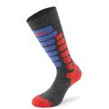 Lenz Skiing 2.0 Kids Socks, grey-red-blue, Size 24 - 26