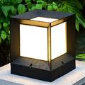 QTRT Patio Pillar Lamp Gate Pillar Light Waterproof Outdoor Wall Light LED Decoration Illumination Energy Saving Light Street Lantern Floor Lamp Porch Patio Post Headlight (Size : L)