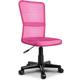 Tresko - Chaise de bureau rose, Fauteuil de bureau - Hauteur Réglable - Pivotante