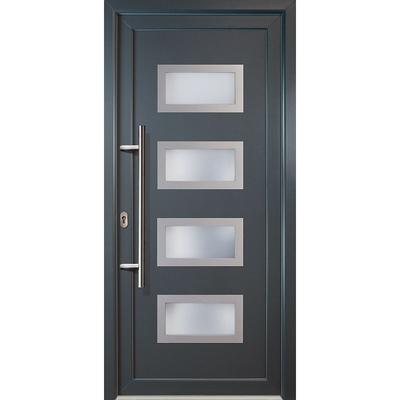Signum pvc Model 92, innen: weiß, außen: titan, Breite: 88cm, Höhe: 200cm, Öffnungsrichtung: din Image