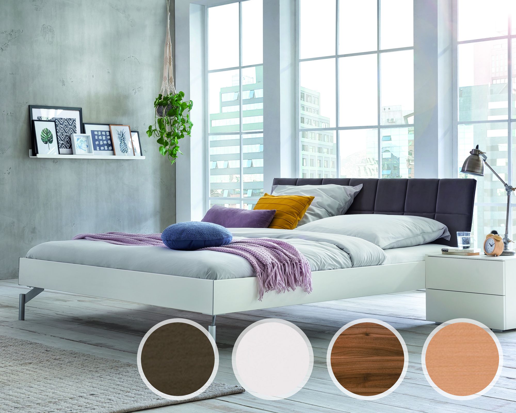 Hasena Movie-Line Bett Star Tondo/Malta 120x200 cm / Buche HN