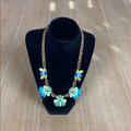 J. Crew Jewelry | Blue & Green Jeweled J. Crew Necklace | Color: Blue/Green | Size: Os