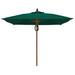 Darby Home Co Sanders 7.5' Solid Square Market Umbrella, Wood in Green | Wayfair DBHM7782 42917015