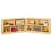 Jonti-Craft Folding 10 Compartment Shelving Unit w/ Casters Wood in Brown | 29.5 H x 96 W x 15 D in | Wayfair 0292JCMR