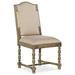 Hooker Furniture La Grange Side Chair in Beige Wood/Upholstered/Fabric in Brown | 41.75 H x 21.5 W x 24.5 D in | Wayfair 6960-75411-81