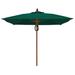 Darby Home Co Sanders 7.5' Solid Square Market Umbrella, Wood in Green | Wayfair DBHM7782 42916967