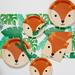 Creative Converting Fox Party Supplies Kit for 24 Guests in Brown/Green/Orange | Wayfair DTCFOXAF2B