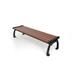 Frog Furnishings Heritage Backless Recycled Plastic Park Outdoor Bench Plastic in Black | 17 H x 72 W x 21 D in | Wayfair PB 6BROBFHERBAC