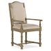 Hooker Furniture La Grange Arm Chair in Gray Wood/Upholstered/Fabric in Brown | 41.75 H x 23.5 W x 24.75 D in | Wayfair 6960-75401-81