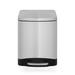 Innovaze 1.6 Gal./6 Liter Rectangular Step-on Trash Can for Bathroom & Office in Black/Gray | 13 H x 9.1 W x 8.74 D in | Wayfair MGCS-A1812430009
