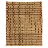 White 36 x 0.5 in Area Rug - Tufenkian Rag Striped Hand-Knotted Wool/Silk Beige/Brown/Red Area Rug Silk/Wool | 36 W x 0.5 D in | Wayfair