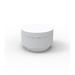 Vondom Vela - Round Outdoor Ottoman - 23.5"Dia - Basic Plastic in White | 15.75 H x 23.5 W x 23.5 D in | Wayfair 54192-WHITE