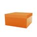 Vondom Jut Lacquered Outdoor Ottoman w/ Cushion Plastic in Orange/Brown | 15.75 H x 31.5 W x 31.5 D in | Wayfair 44415F-ORANGE