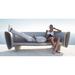 Vondom Bum Patio Sofa Plastic in Gray/White | 31.25 H x 96.25 W x 39.25 D in | Wayfair 65001W-ICE