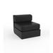 Vondom Ulm - Sectional Sofa Armless - Lacquered Plastic in Black | 28.25 H x 29.5 W x 32.25 D in | Outdoor Furniture | Wayfair 54171F-BLACK