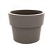 Vondom Vaso Lacquered Polyethylene Pot Planter Resin/Plastic in Brown | 9.25 H x 11.75 W x 11.75 D in | Wayfair 40230F-TAUPE