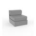 Vondom Ulm - Sectional Sofa Armless - Lacquered Plastic in Gray | 28.25 H x 29.5 W x 32.25 D in | Outdoor Furniture | Wayfair 54171F-STEEL