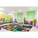 Blue/Green 48 x 0.31 in Area Rug - Carpets for Kids KIDSoft™ Geometric Area Rug Nylon | 48 W x 0.31 D in | Wayfair 3801