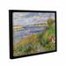 Vault W Artwork 'The Banks Of The Seine, Champrosay, 1876' by Pierre-Auguste Renoir Framed Painting Print Canvas in Blue/Green | Wayfair