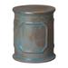 Longshore Tides Penwortham Ceramic Garden Stool Ceramic in Blue/Brown/Green | 18 H x 15 W x 15 D in | Wayfair AB60A0B0BEDC40F3A24D492E47E99975