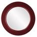 Rosdorf Park Traditional Beveled Accent Mirror Plastic in Red | 54 H x 54 W x 1 D in | Wayfair E781D19B9EFD4C8A8F48155479D8F6D9