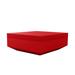 Vondom Vela - Chaise Lounge Outdoor Ottoman - 39.75"x39.75" - Lacque Plastic in Red | 15.75 H x 39.25 W x 39.25 D in | Wayfair 54032F-RED