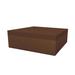 Vondom Jut Outdoor Ottoman w/ Cushion Plastic in Brown | 15.75 H x 47.25 W x 47.25 D in | Wayfair 44414-BRONZE