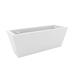 Vondom Conic Resin Planter Box Resin/Plastic in White | 15.75 H x 39.25 W x 15.75 D in | Wayfair 43640R-WHITE