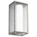 Red Barrel Studio® Mobrup 3 - Light LED Outdoor Wall Mounted Aluminum/Glass/Metal in Gray | 17 H x 8.63 W x 5 D in | Wayfair