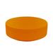 Vondom Vela - Round Outdoor Ottoman - 47.25"Dia - Basic Plastic in Orange | 15.75 H x 47.25 W x 47.25 D in | Wayfair 54033-ORANGE