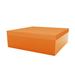 Vondom Jut Lacquered Outdoor Ottoman w/ Cushion Plastic in Orange | 15.75 H x 47.25 W x 47.25 D in | Wayfair 44414F-ORANGE