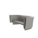 Vondom Bum Patio Sofa Plastic in Gray | 31.25 H x 96.25 W x 39.25 D in | Wayfair 65001-STEEL