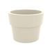 Vondom Vaso Lacquered Polyethylene Pot Planter Resin/Plastic in Brown | 9.25 H x 11.75 W x 11.75 D in | Wayfair 40230F-ECRU