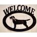 Red Barrel Studio® Garberville Labrador Retriever Metal Welcome Sign Metal | 11 H x 14 W x 0.25 D in | Wayfair EFFD813785014E2D918B1486937A505F