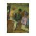 Vault W Artwork 'Four Jockeys' by Edgar Degas Oil Painting Print on Wrapped Canvas in Green | 24 H x 18 W x 2 D in | Wayfair