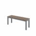 KFI Studios Ivy Aluminum Picnic Outdoor Bench Metal in Brown | 18 H x 47 W x 15 D in | Wayfair OLBN5601-SL-MA