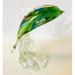 Highland Dunes Kisner Dolphins Figurine Glass in Gray/Green | 7.5 H x 4 W x 4 D in | Wayfair D57631C57E7A43ABB26629F6E967AC4C