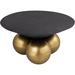 Willa Arlo™ Interiors Nerissa Abstract Coffee Table Metal in Black/Yellow | 15 H x 30 W x 30 D in | Wayfair B35D5EB8613F41B48C8DB71E933202A1