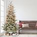 Sand & Stable™ Pre-lit Aspen Flocked 7.5'/Green Fir Trees Artificial Christmas Tree w/ 700 Warm Lights, Metal in White | Wayfair THDA3457 42375983