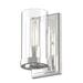 Orren Ellis Irsay 1 - Light Dimmable Armed Sconce Glass/Metal in Gray | 9.25 H x 5.5 W x 5 D in | Wayfair 1044A0359D844655A45F39054DEA0F65