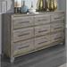 Foundry Select Ramee 9 Drawer Double Dresser w/ Mirror Wood in Brown/Green | 37 H x 67 W x 18 D in | Wayfair 689AF804C8834E02A6625C7838A5B9F2