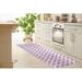 Purple;pink;blue 2'6" x 8' Kitchen Mat - Union Rustic Malaysia Kitchen Mat 0.08 x 96.0 W in white | Wayfair E6196C58149D4F98A66CE2DA1CC9B62F