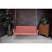 Highland Dunes Mahowny Porch Swing Wood/Solid Wood in Red | 21 H x 24 W x 28 D in | Wayfair 2C9616BFC3A347E391E67A4304C8DF70