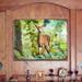 Millwood Pines Scholl Forest Deer Wood Block Wood in Brown | 24 H x 12 W x 1 D in | Wayfair 403D80AC49604A3AB3C0F4FBDEB34130