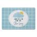 Blue 1 x 18 W in Kitchen Mat - Red Barrel Studio® Always Look for the Silver Lining Kitchen Mat | 1 H x 18 W in | Wayfair