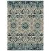 White 24 x 0.25 in Area Rug - Bungalow Rose Atherton Ikat Blue/Beige Indoor/Outdoor Area Rug Polypropylene | 24 W x 0.25 D in | Wayfair