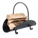 August Grove® Dahlia Metal Firewood Holder Log Carrier Bronze in Brown | 19 H x 17.6 W x 12.8 D in | Wayfair FEAA3A5D9C84403CA84E8BD17B60F71A