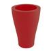 Vondom Curvada Resin Pot Planter Resin/Plastic in Red | 26.75 H x 17.75 W x 17.75 D in | Wayfair 42145A-RED